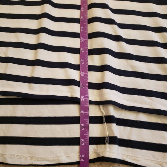 J. Crew Black and White Striped 100% Cotton Sleeveless Maxi Dress XXL EUC - Picture 9 of 12